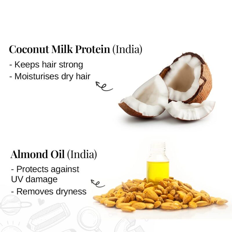 Bare Anatomy Junior Gentle Cleansing Shampoo For Kids from 5-12 Years | Tear-Free & Hypoallergenic pH 5.5 | Coconut Milk Protein, Almond Oil, Vitamin E & Strawberry | SLS & Paraben Free | Vegan -250ml - Image 4