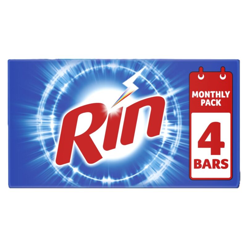 RIN Detergent Bar - 250 g (Pack of 4)