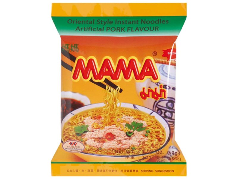 50x MAMA Instant Pork Noodles (Pack of 50)- 60g each - Image 3