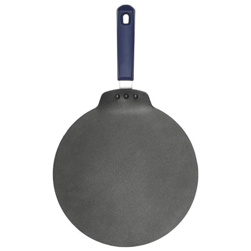 Reva Flat 28 cm Nonstick Dosa Tawa | Non Stick Tawa | 4 mm | Black
