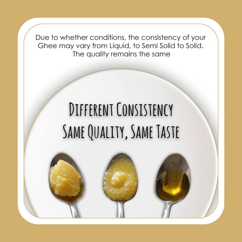 Ashtavinayak Sanjeevani Cow Desi Ghee | Cow Ghee | 100% Natural & Pure | Untouched By Hand | Natural, Aromatic & Healthy | Tamper Proof (900Ml) - Image 2