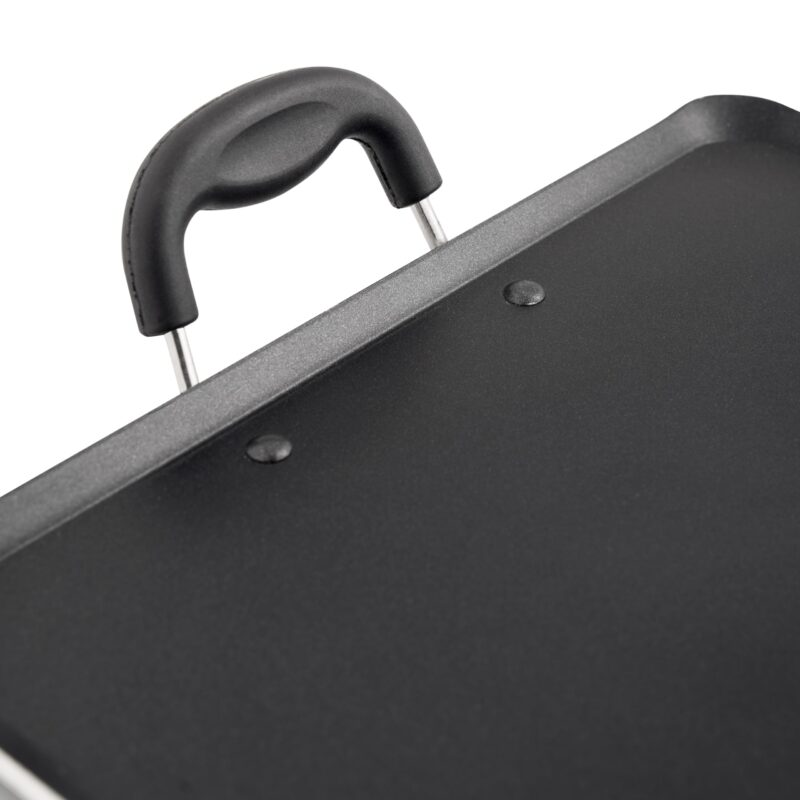 Blueberry's Nonstick Tawa, Dosa Roti Chapati Pathiri Tawa, Large Rectangular Aluminium Body, 38cm x 33cm with 4mm Thickness -Black (Pathiri Tawa) - Image 5