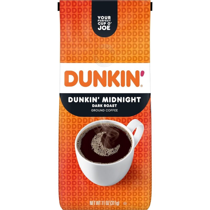 DUNKIN DONUTS Midnight Dark Roast Ground Coffee 311G