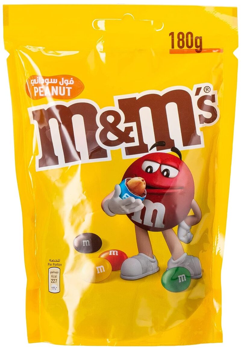 M&M's Milk Chocolate Covered With Peanut in sugar shell 165 Grams