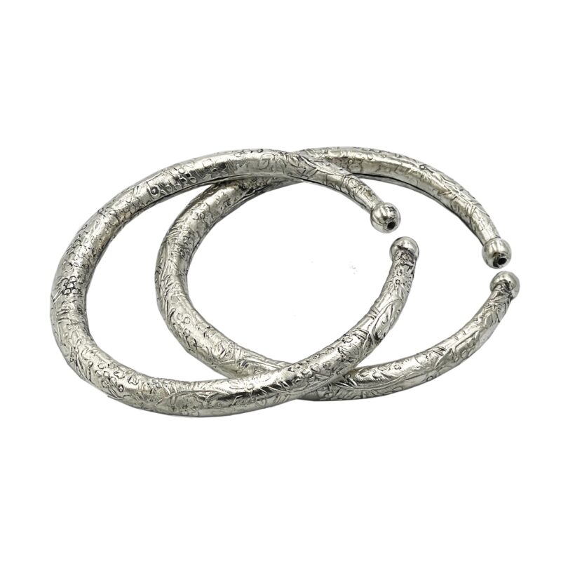 THE STYLE COURTYARD Oxidized Toe Kada/Anklet Kada/Leg Kada Traditional Rajasthani Jewelry, Kada Payal For Women