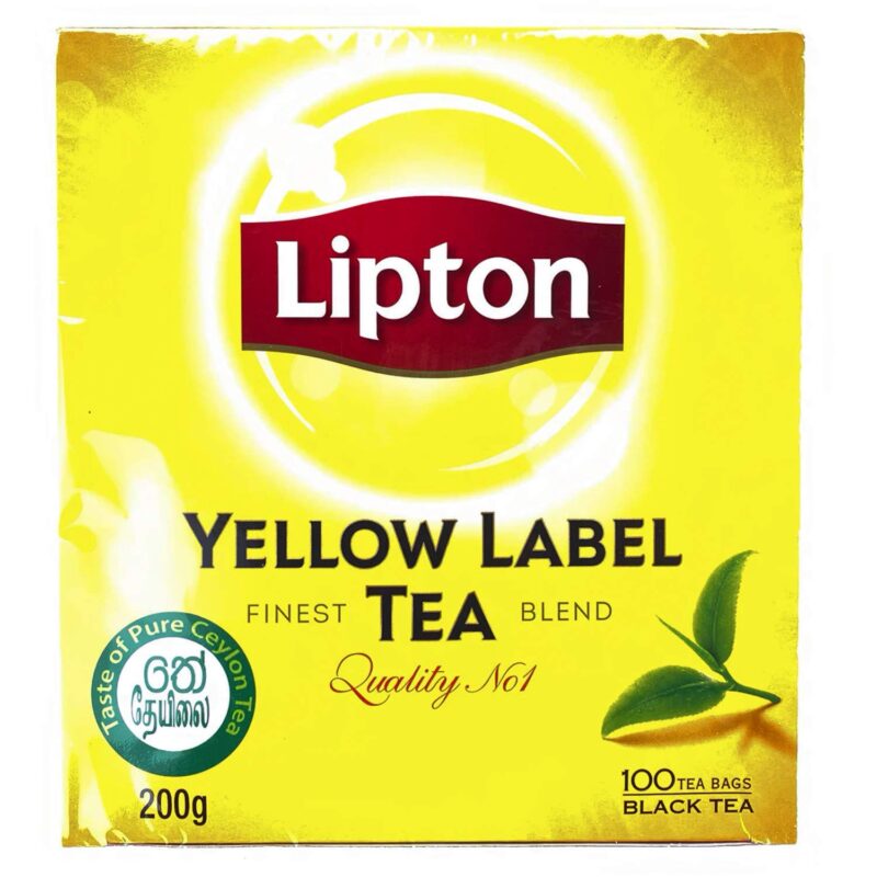 Lipton Label Rich, Natural Taste Yellow Tea, 100 Tea Bags, 200 Grams