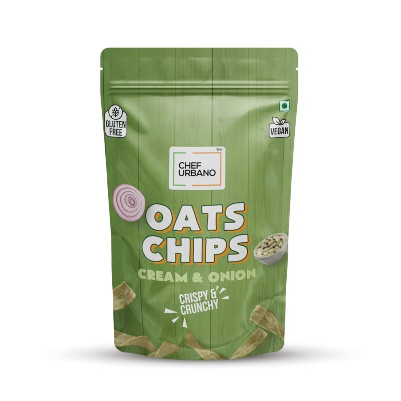 15x  Chef Urbano Oats Chips Cream & Onion - 85g each - Pack of 15