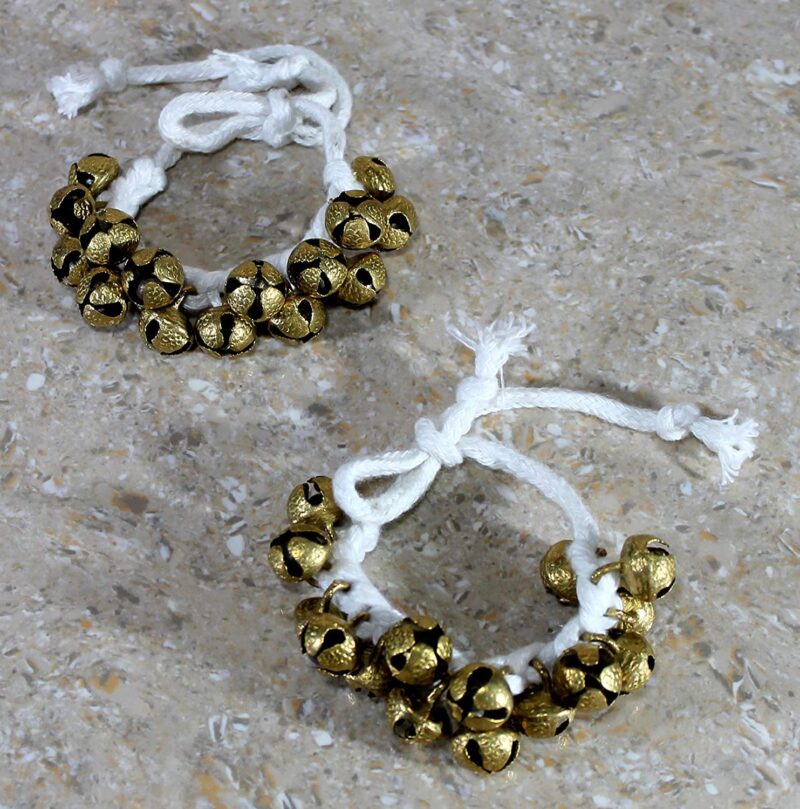 | PRANCHI | Dance Ghungroo |15 + 15| Ghungroo White Cotton String | Bell, Ghungru 1 Line White cotton string, Ghungroo 1 Line | Paijania | Pazeb | Kathak Indian Classical Dance - Image 4