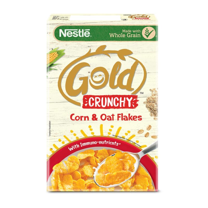 NESTLE GOLD Crunchy Oats & Corn Flakes - 475g