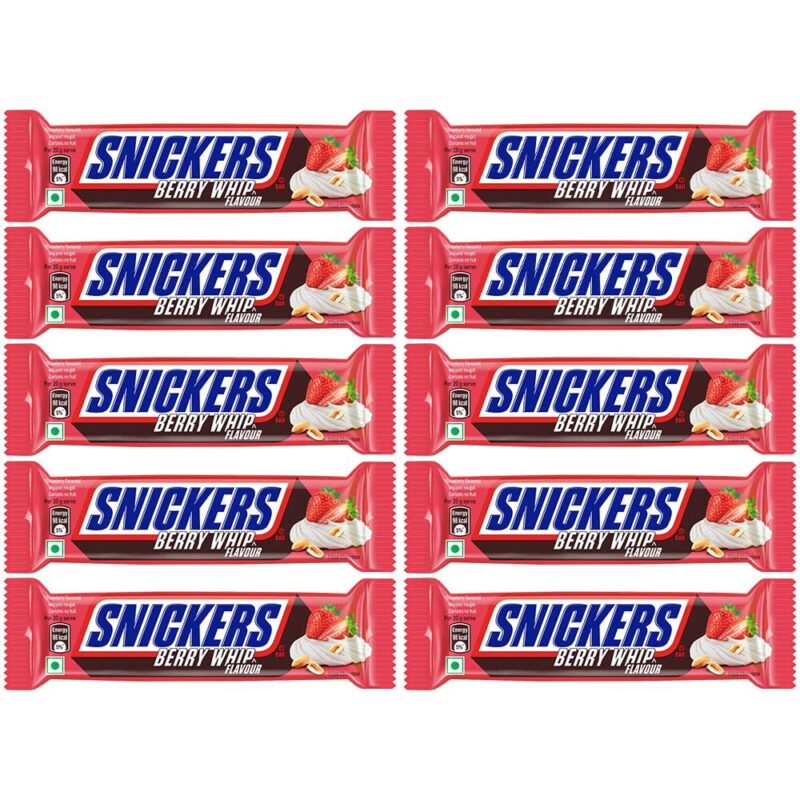 15x Snickers Berry Whip Chocolate Bar - 40g (Pack of 15)