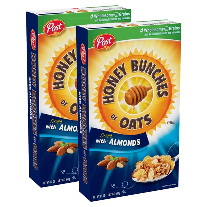 Post Honey Bunches of Oats with Crispy Almonds- 2 Pack, 2 x 411 g