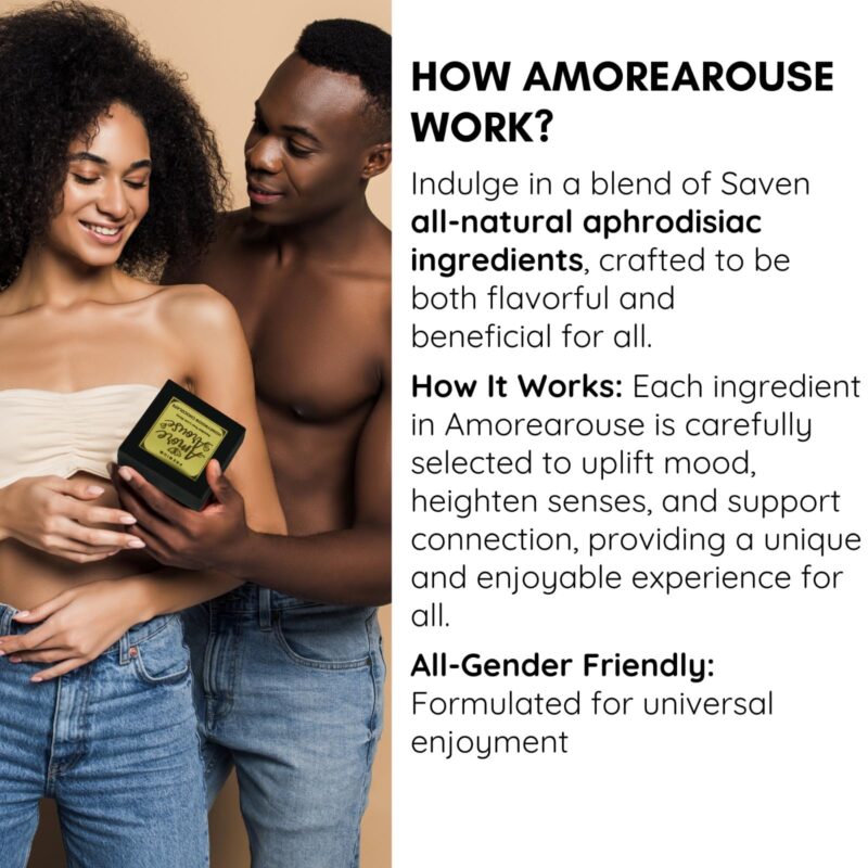 AMORE AROUSE Intimate Chocolate For Couples Uplifting Mood & Vitality Luxurious Dark Chocolate Ideal For Men & Women,Vegetarian - Image 4