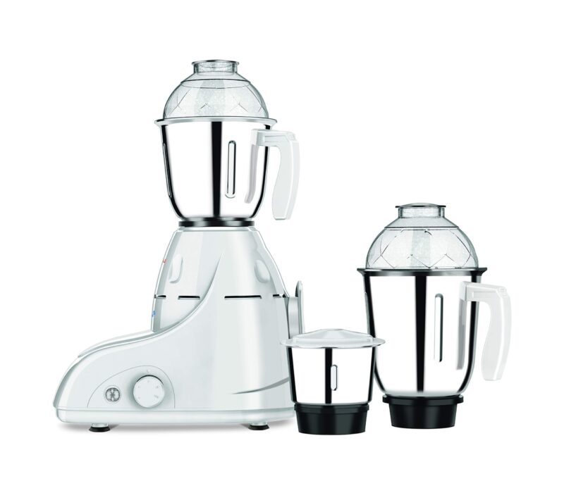 Bajaj GX 8 750 watts DLX 750W Mixer Grinder with 3 Jars, White | Plastic - Image 3