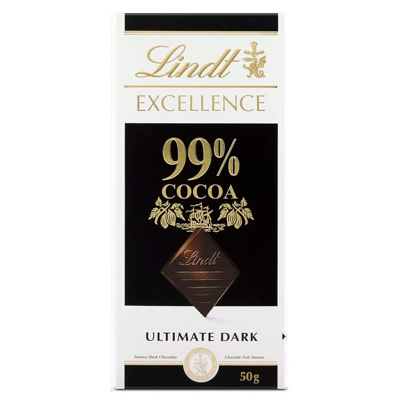 Lindt 99% Cocoa Dark Noir Absolut Chocolate - 50 Grams
