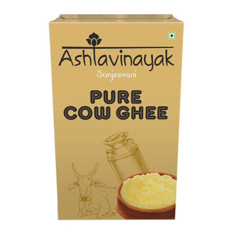 Ashtavinayak Sanjeevani Cow Desi Ghee | Cow Ghee | 100% Natural & Pure | Untouched By Hand | Natural, Aromatic & Healthy | Tamper Proof (900Ml) - Image 6