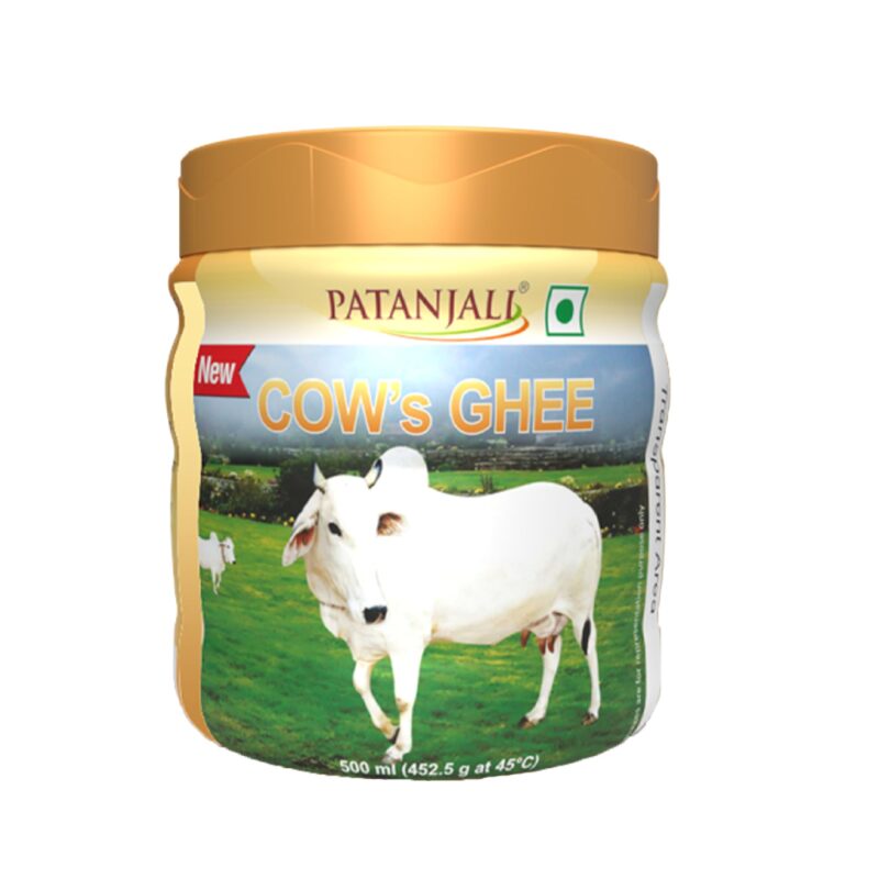 Patanjali Pure Danedar Cow Ghee with Rich Aroma 500ml Jar, Natural & Healthy
