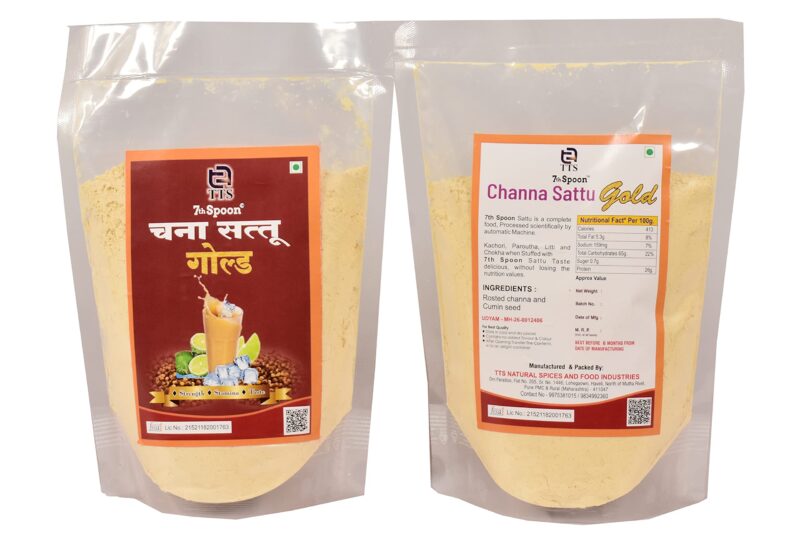 7th Spoon Rosted Chana Sattu Gold Pure, Tasty Flour and Delicious Masaledar Chana Sattu 1Kg. - Image 5