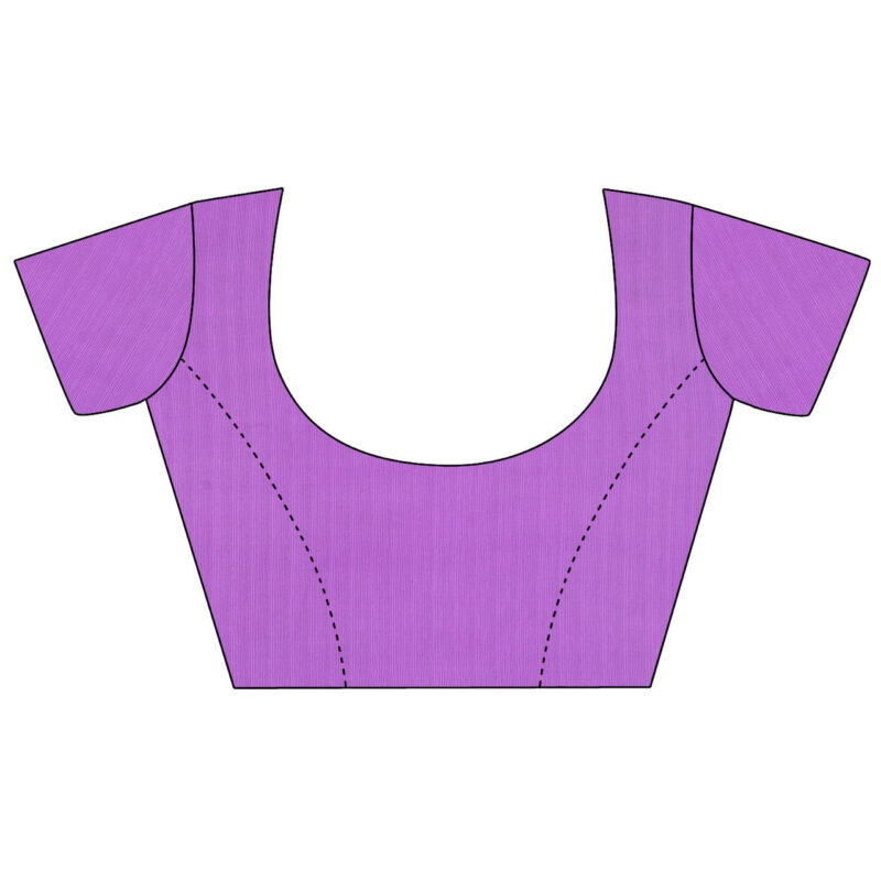 Anand Sarees Women's Georgette Saree With Blouse Piece (1152_4_Multicoloured_Free size_Purple) - Image 4