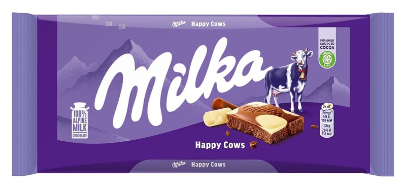 Milka Happy Cows Chocolate, 100 g