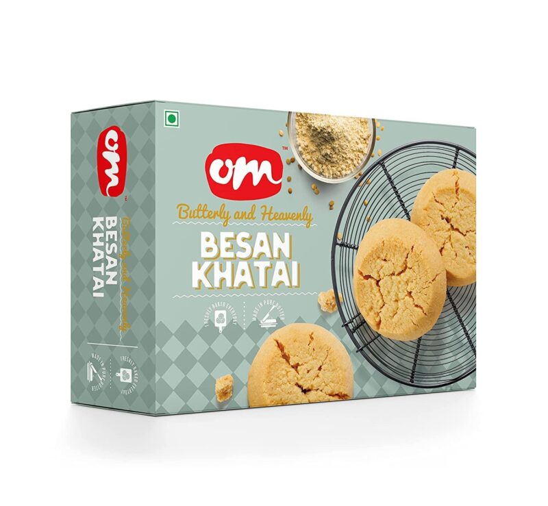 Om Sweets and Snacks Besan Khatai - 300G