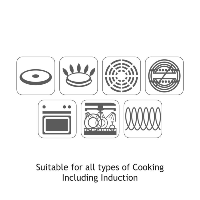 Alda Nero Tri-Ply Stainless Steel Non-Stick Crepe Pan 30 cm - Image 2