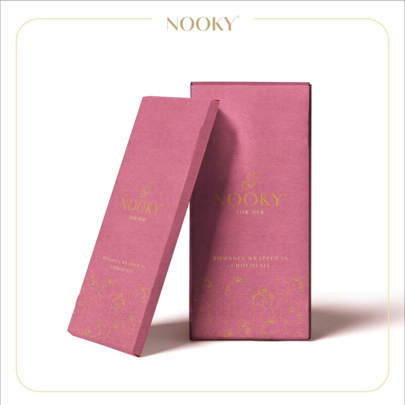 InstaEats Nooky Dark Chocolate Bars For Her|Luxurious Dark Chocolate For Uplifting Mood|Best Gift For Her (Pack Of 1),58 Gram