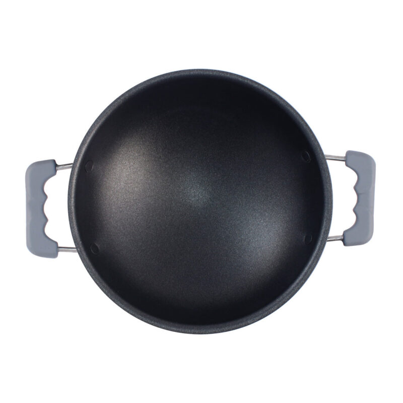 Appachetty Breakfast Pan with Lid | Nonstick Cookware | Appachatty | Chetty Pan | Appam Patra | Round Bottom Kadai | 3mm Thick | Black 22 cm | 1 Year Warranty - Image 13