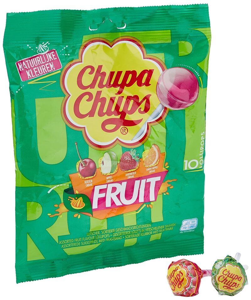 Chupa Chups Fruit Lollipops - 120g