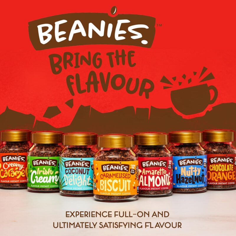 Beanies|Instant Flavoured Coffee |Nutty Hazelnut|Low Calorie, Sugar Free|50 g|Pack of 1 - Image 2