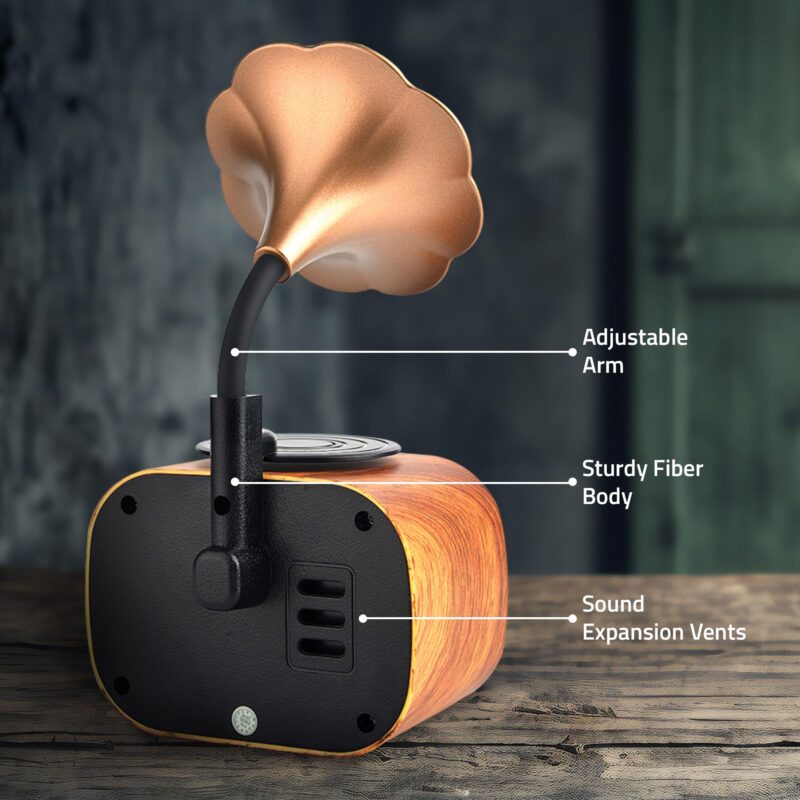 Artis BT12 Classic Retro Wireless BT Speaker with FM/USB/AUX in & Hands Free Calling (5W RMS Output) - Image 6