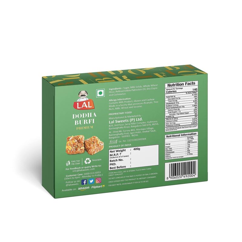 Mysore Pak 400gm & Dodha Burfi 400gm