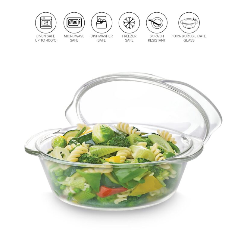 Angelica Round Casserole With Lid, 750ml - Image 3