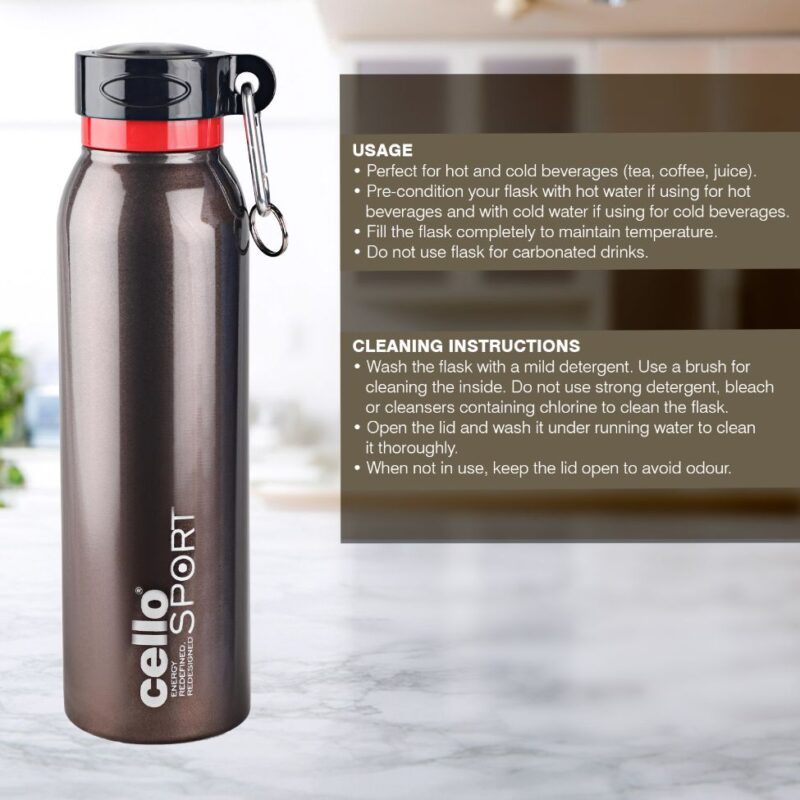 Beatle Flask, Vacusteel Water Bottle, 550ml - Image 4