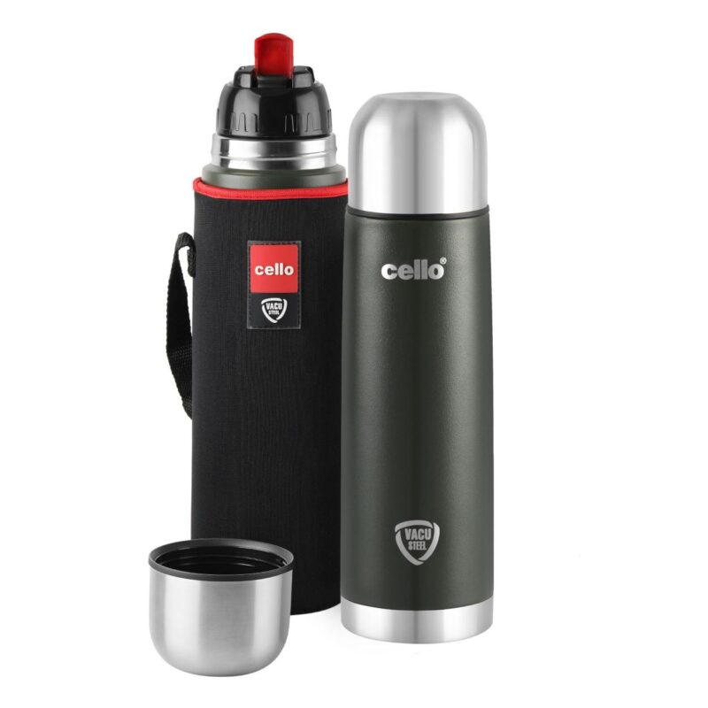Duro Flip Flask, Vacusteel Water Bottle with Thermal Jacket, 750ml - Image 4