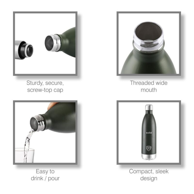 Duro Swift Flask, Vacusteel Water Bottle, 1000ml - Image 19