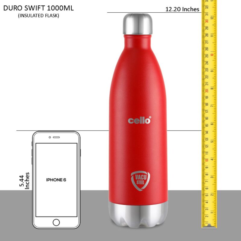 Duro Swift Flask, Vacusteel Water Bottle, 1000ml - Image 24