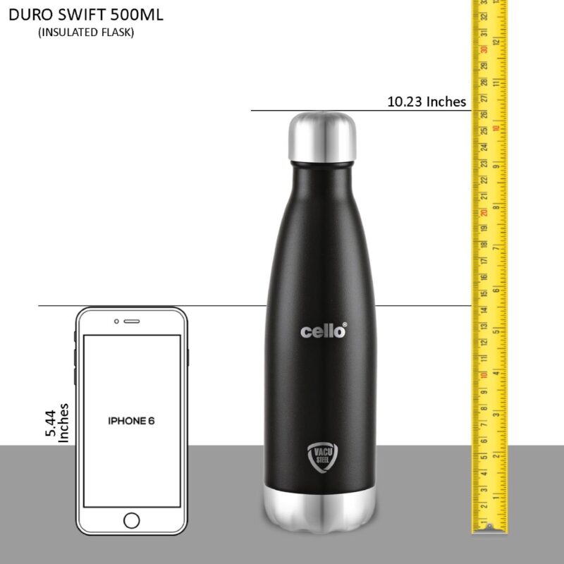 Duro Swift Flask, Vacusteel Water Bottle, 500ml - Image 23