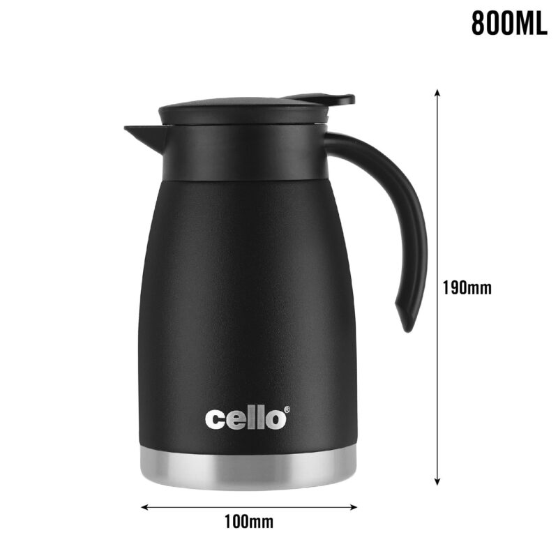 Duro Pot Double Walled Vacuum Insulated Teapot, 800ml - Image 15
