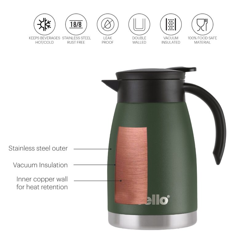 Duro Pot Double Walled Vacuum Insulated Teapot, 800ml - Image 6