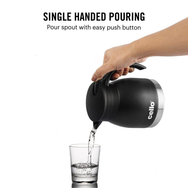 Duro Pot Double Walled Vacuum Insulated Teapot, 600ml - Image 11