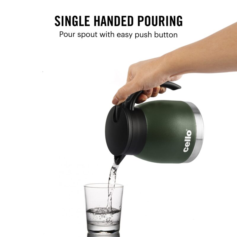 Duro Pot Double Walled Vacuum Insulated Teapot, 600ml - Image 12