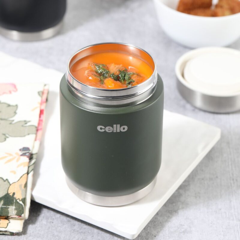 Green|Duro Supee Flask, Insulated Soup Jar / 400ml