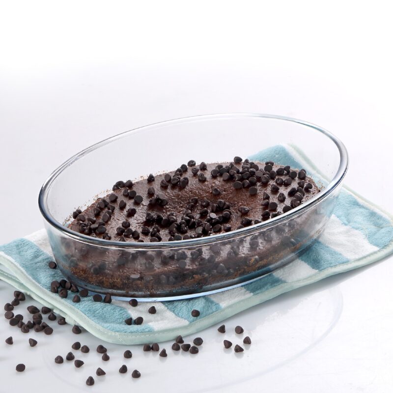 Clear|Cosmo Oval Glass Baking Dish, 700ml / 700ml