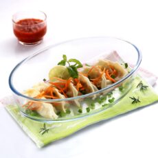 Clear|Cosmo Oval Glass Baking Dish, 1600ml / 1600ml