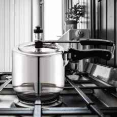 Silver|Chef Impact Bonded Stainless Steel Tri-Ply Bottom Pressure Cooker Inner Lid / 3 Litres