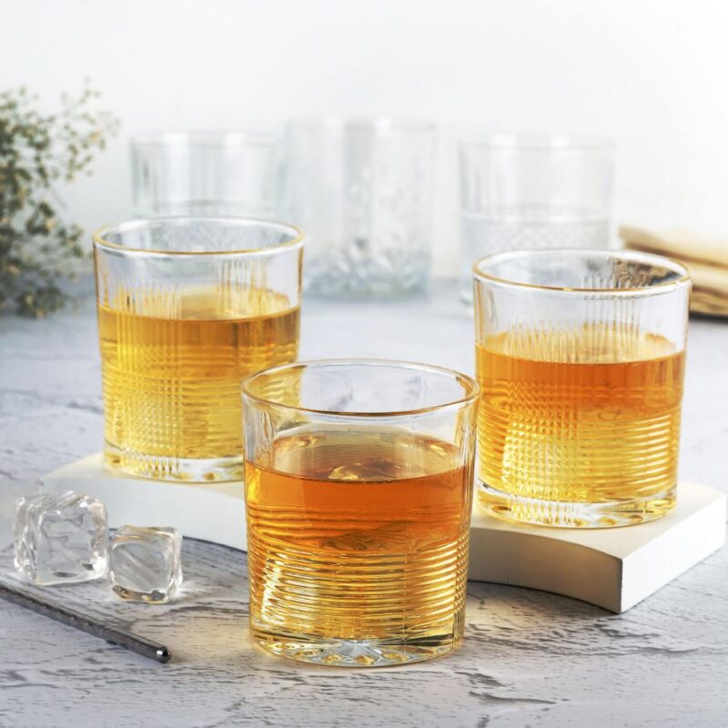 Clear|Enigma Glass Tumblers, Set of 6 / 215ml