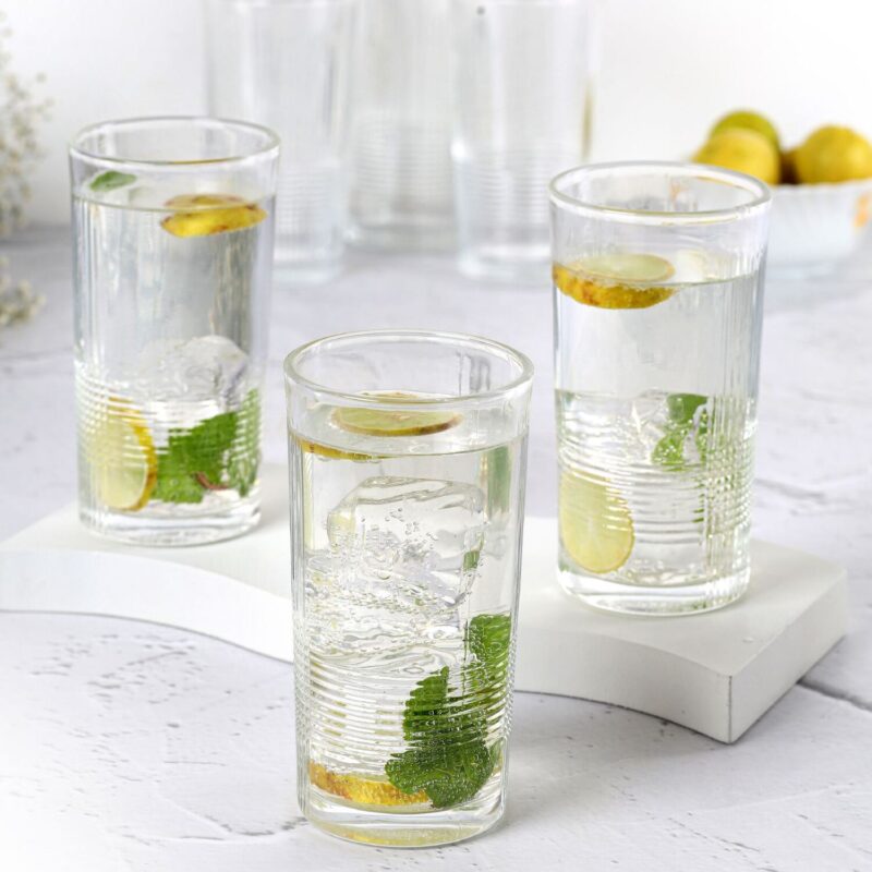 Clear|Enigma Glass Tumblers, Set of 6 / 265ml