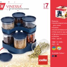 Blue|Vinessa Multipurpose Canister Set, 7 Pieces / 7 Pieces