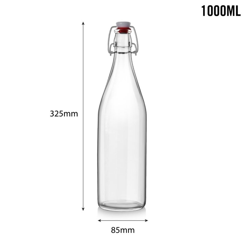 Aquaria Glass Water Bottle, 1000ml - Image 46