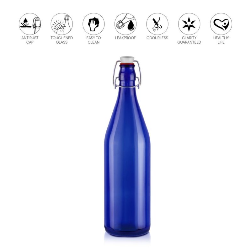 Aquaria Glass Water Bottle, 1000ml - Image 21